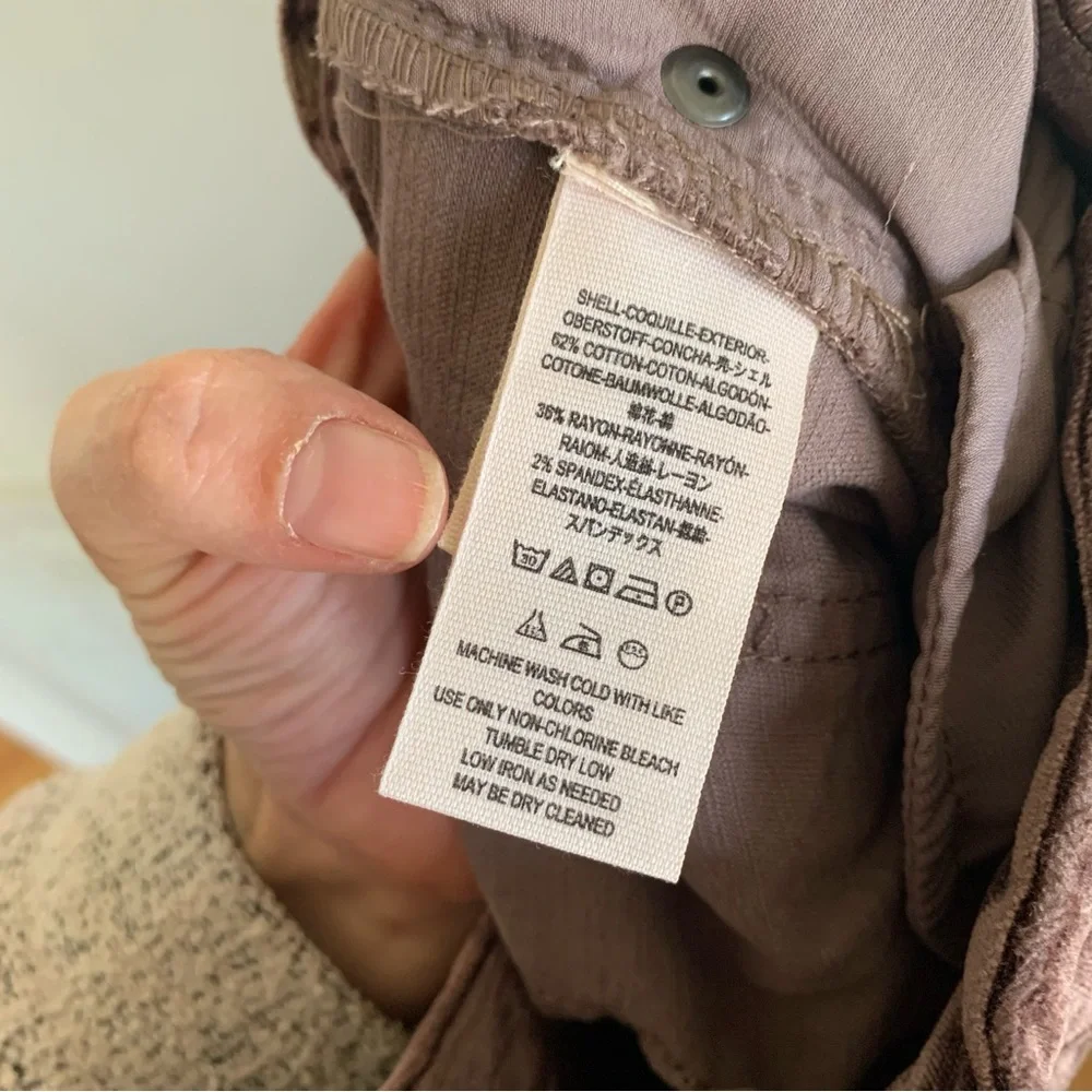 NWT Free People Velvet‎ Crop Flare Pants taupe